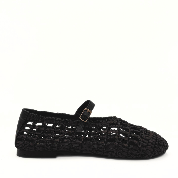Elaina Raffia Mary Janes – Amie Rafa