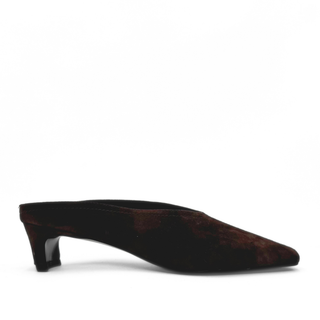 Junie Heeled Suede Mule