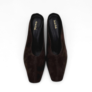 Junie Heeled Suede Mule